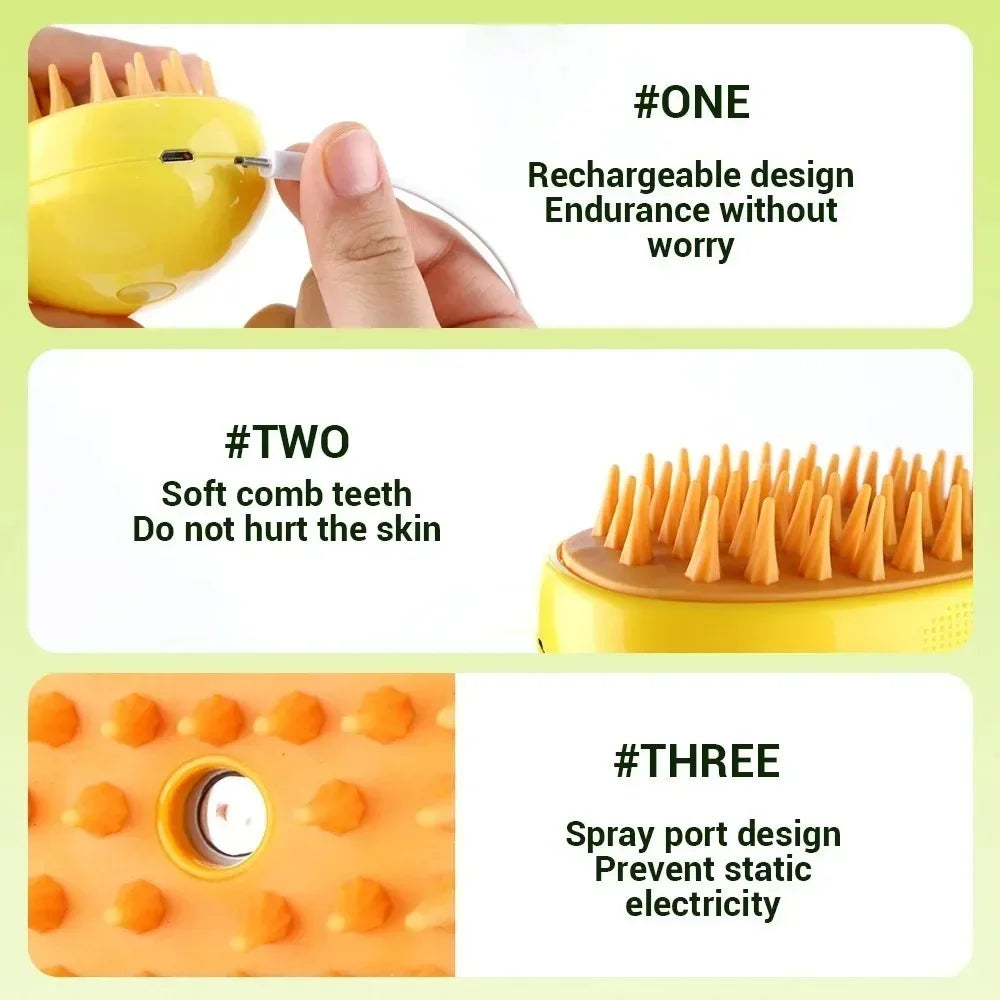 Electric massage brush