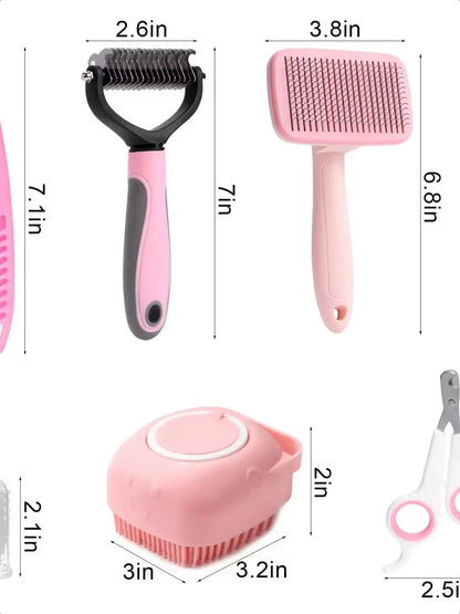 Pet self-cleaning set