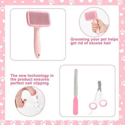 Pet self-cleaning set